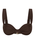 Top de bikini SIENNA en color chocolate