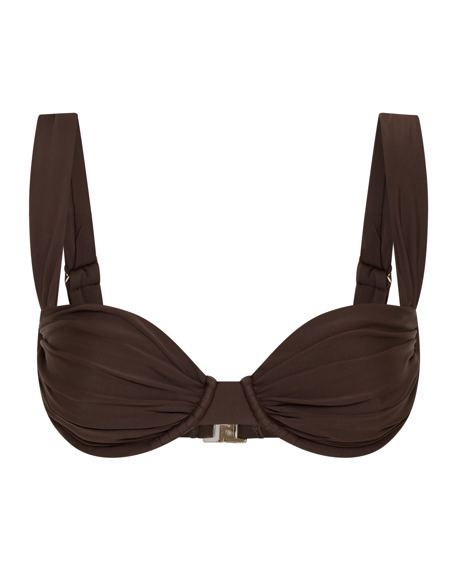 Top de bikini SIENNA en color chocolate