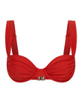 Top de bikini SIENNA en color rojo cinatti