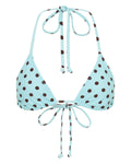 Top de bikini ELARA en color azul con lunares
